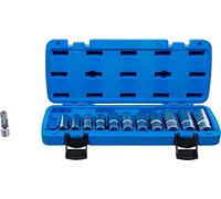 BGS 70988 | Set di chiavi a bussola speciali scanalate | Attacco da 10 mm (3/8") | 8-19 mm | 12 pz.