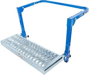 BGS 71002 | Gradino pieghevole per gommisti | regolabile | per piccoli furgoni e veicoli 4x4