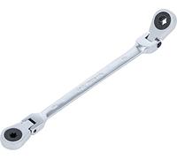 BGS 71028-6X8 | Chiave ad anello a cricchetto doppia | inclinabile | con testa ad anello | SW E6 x E8