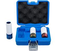Set 3 Bussole a Impatto Rivestite in Plastica 1/2" per Cerchi in Lega BGS7200