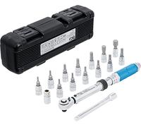 BGS 72088 - Set di chiavi dinamometriche | uscita quadrato esterno 6,3 mm (1/4") | 3-24 Nm | 16 pezzi | per bicicletta, mountain bike, moto