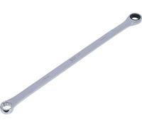 BGS 7245 | Chiavi a cricchetto doppio e a anello | extra lunghe | 15 mm | Lunghezza 349 mm, 72 denti, dodicesco, acciaio al cromo vanadio, cromato, lucido, angolo di rotazione di 5°