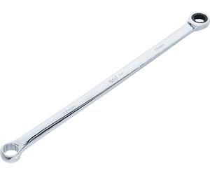 BGS 7247 | Chiavi a cricchetto doppio e a anello | extra lunghe | 17 mm | Lunghezza 375 mm, 72 denti, profilo di uscita dodiangolare, angolo di rotazione indietro di 5°, acciaio al cromo vanadio