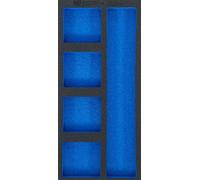 BGS 74362 | Inserto per Carrello da Officina 1/3, Vuoto: 5 Scomparti | 408 x 189