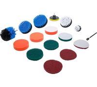 BGS 74367 | Set di dischi abrasivi e per lucidatura e spazzole | per trapani | 16 pz.