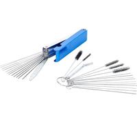 BGS 74438 | Set di attrezzi per la pulizia dell'ugello del carburatore | 16 pz