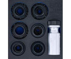 BGS 74449 | Modulo per carrelli portautensili 1/6: kit smerigliatrice mozzo ruota | per prigionieri e bulloni ruota | 7 pz.