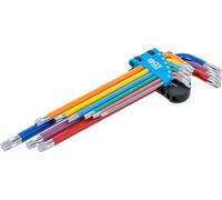 BGS 74459 | Serie di chiavi ad angolo | multicolore | extra lunghe | profilo a T (per Torx) T10 - T50 | 9 pz.