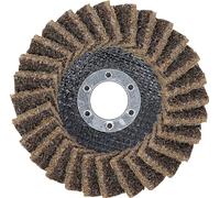 BGS 74471 | Disco abrasivo a ventaglio | tessuto non tessuto | Ø 115 mm | grana 80