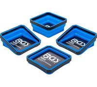 BGS 74502 - Set di coperture magnetiche in silicone, pieghevole, 115 x 115 x 50 mm, 4 pezzi