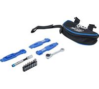 BGS 74516 - Set di attrezzi per bicicletta, in viaggio, 13 pezzi
