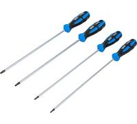 BGS 74541 | Serie di cacciaviti | extra lunghi | profilo a T (per Torx) T15 - T30 | 4 pz.