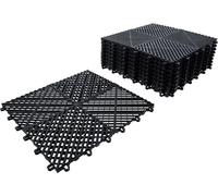 BGS 74546 | Set di piastrelle in plastica | sistema a clic | 400 x 400 x 18 mm | 10 pz.