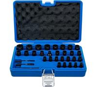 BGS 74560 | Serie di bussole esagonali / cacciaviti con profilo elicoidale | 6,3 mm (1/4") / 10 mm (3/8") | Metrico e dimensioni in pollici | 32 pz.