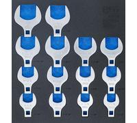 BGS 74564 | Inserto per carrello da officina 2/3: set di chiavi a pedale | azionamento quadrato interno 12,5 mm (1/2") | dimensioni pollici | 14 pezzi