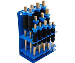 BGS 74596 | Set cacciaspine / bulini / scalpello piatto | con protezione per le mani | 13 pz.