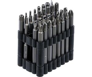 BGS 762 | Serie di inserti | lungo | attacco esagono esterno da 6,3 mm (1/4") | diversi profili | 32 pz.