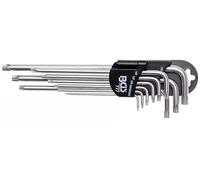 Juego de llaves acodadas | extra largas | T-Star (para Torx Plus) TS10 - TS50 | 9 piezas