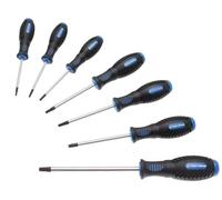 Juego de destornilladores | perfil en T (para Torx) con perforación | T10 - T40 | 7 piezas