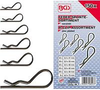 Kit Assortimento coppiglie elastiche perni 150pz in cassetta Fermec BGS8043