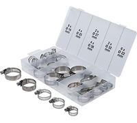 BGS Assortimento fascette stringitubo, acciaio inox, Ø 16 - 38 mm, 26 pz. Quantità:1