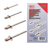 BGS technic KG Set di rivetti ciechi Pro+ Alluminio Ø 2,4–4,8 mm 400 pz