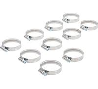 BGS fascetta per tubi, 32 x 50 mm, Inox, Set da 10 pezzi, 1 pezzi, 8095 - 32 x 50