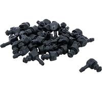 BGS 8107-22 | Set di raccordi in plastica | forma a L | 30 pz.