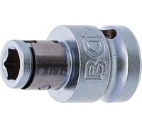 BGS 8225 | Bussola porta inserti con sfera di tenuta | quadro interno 10 mm (3/8") | esagono interno 6,3 mm (1/4")