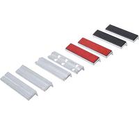 BGS Set di ganasce di protezione per morsa, in alluminio, 125mm, 8pz.