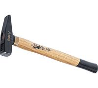 BGS 851 | Martello per meccanica | manico in legno | DIN 1041 | 200 g | Lunghezza 285 mm, lunghezza testa 95 mm, acciaio per utensili (C45), forgiato, zone del bordo della superficie di impatto