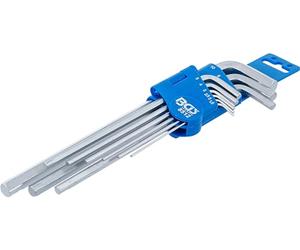 BGS 8512 | Serie di chiavi speciali ad angolo | esagono interno 1,5 - 10 mm | 9 pz.
