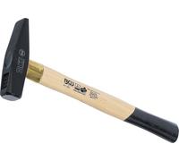 BGS 852 | Martello per meccanica | manico in legno | DIN 1041 | 300 g | Lunghezza: 305 mm. Lunghezza della testa: 105 mm. Acciaio per utensili (C45). Forgiato. Zone dei bordi della superficie di