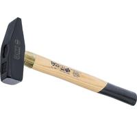 BGS 855 | Martello per meccanica | manico in legno | DIN 1041 | 800 g | Lunghezza 355 mm, lunghezza testa 130 mm, acciaio per utensili (C45), forgiato, zone dei bordi della superficie di impatto