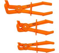 Juego de pinzas para mangueras | curvado 90° | 155-220 mm | 3 piezas