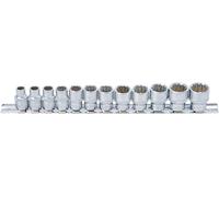 BGS 9105 | Serie di bussole, poligonali | 10 mm (3/8") | 8 - 19 mm | 12 pz.