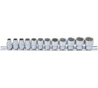 BGS 9105 | Serie di bussole, poligonali | 10 mm (3/8") | 8 - 19 mm | 12 pz.