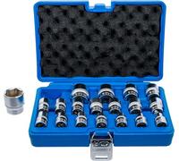 BGS 9131 | Serie di bussole, esagonali | 12,5 mm (1/2") | 8-32 mm | 19 pz.