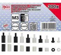 BGS Assortimento di viti distanziali e dadi esagonali 9402, nylon, 300pz. Quantità:1