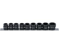 BGS Inserti a bussola esagonali, extra piatte, azionamento quadro interno 12,5mm (1/2") apertura 13 - 24mm, 9pz. Quantità:1