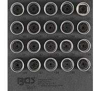 BGS 9557 | Modulo per carrelli portautensili 1/6: set di utensili per bulloni di sicurezza per Opel (tipo B) | 20 pz.