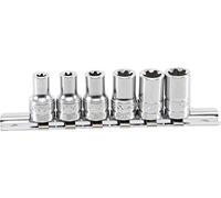 BGS 9588 | Serie di bussole profilo T Plus (per Torx Plus) | 6,3 mm (1/4") | 6EP - 12EP | 6 pz.