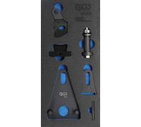 BGS 9699 | Modulo per carrelli portautensili 1/3: Set utensili di bloccaggio e separazione volano/coperchio anteriore puleggia albero motore | per Renault, Nissan