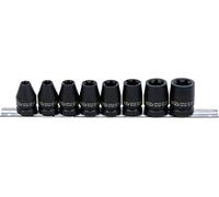 Juego de llaves de vaso de impacto E-Torx | entrada cuadrado interior 12,5 mm (1/2") | E10 - E24 | 8 piezas