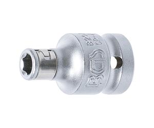 BGS Adattatore per bit con sfera di fissaggio, quadro interno 12,5mm esagono incassato 6,3mm Quantità:1