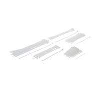 BGS Assortimento fascette per cavi, bianche, varie dimensioni, 250 pz. Quantità:1