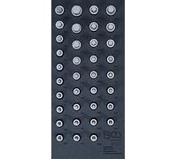 BGS Bandeja para carro 1/3: Juego de puntas de vaso | entrada 12,5 mm (1/2") | hexágono interior, perfil en T (para Torx), dentado múltiple interior (para XZN), perfil en cuña (para RIBE) | 36 piezas