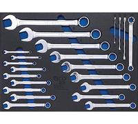 Bandeja para carro 3/3: Llaves combinadas y llaves E-Torx | 22 piezas