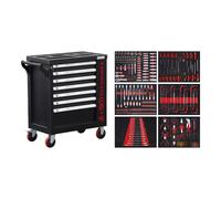 BGS Diy 6058 | Carrello da officina | 7 cassetti | 1 porta laterale | con 250 attrezzi