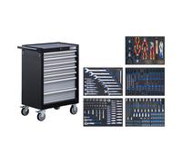 BGS Carrello da officina, 7 cassetti, con 246 utensili Quantità:1